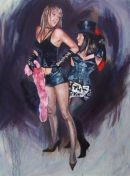 “Ladies of Burlesque”700x450mmGicleesigned lip prints from Burlesque dancers Sarah Stuntgrrl and Ros  accompany this image.£125 large£55 regular